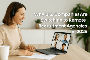 Remote recruitment agency helping U.S. company hire LATAM talent via virtual interview in 2025